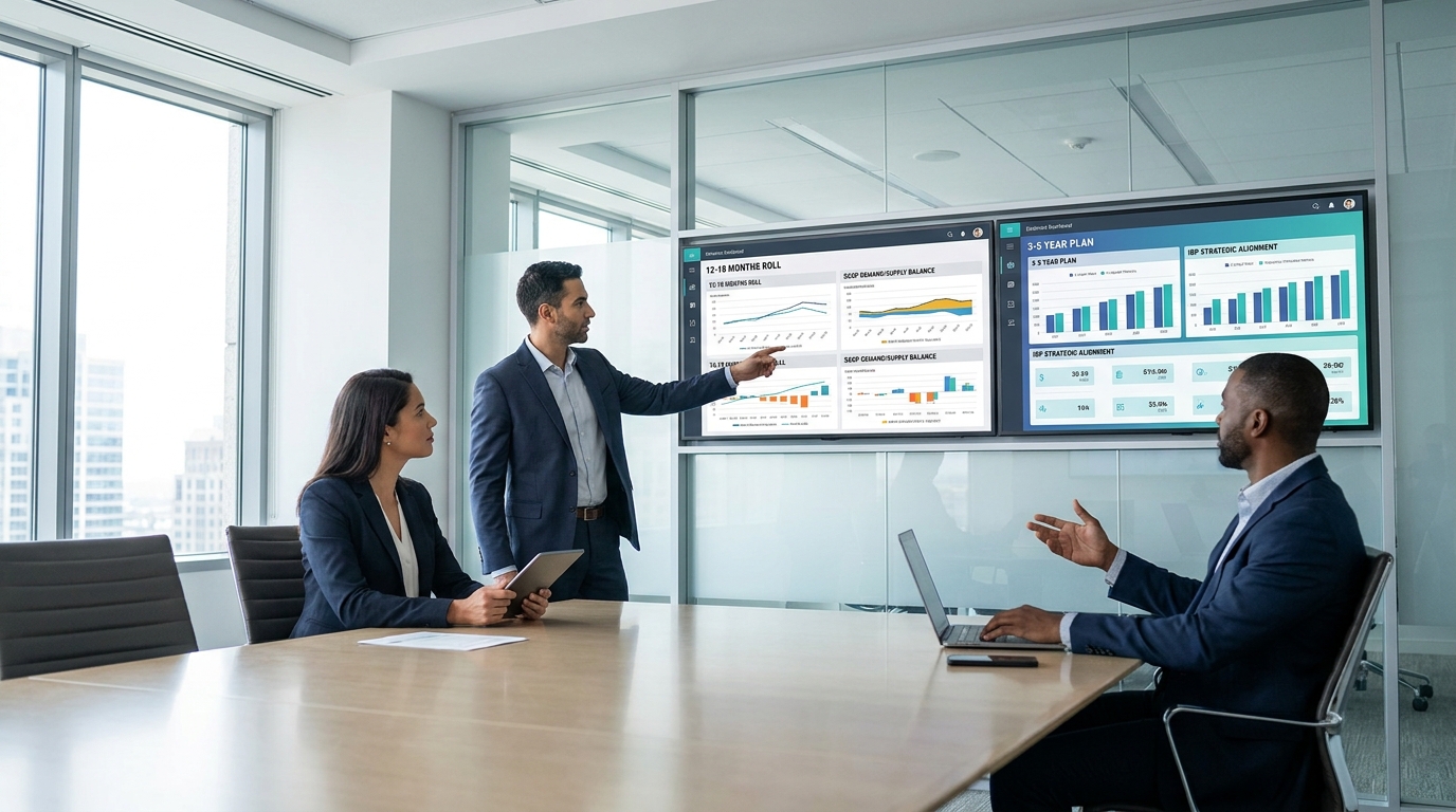 Illustration: Sales and Operations Planning vs Integrated Business Planning