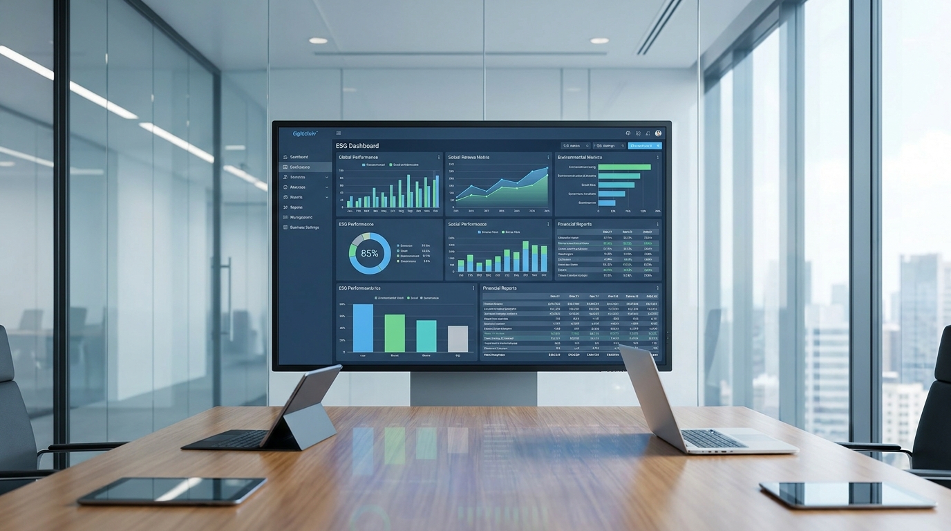 Illustration: How Enterprise Solutions Support ESG Data Management